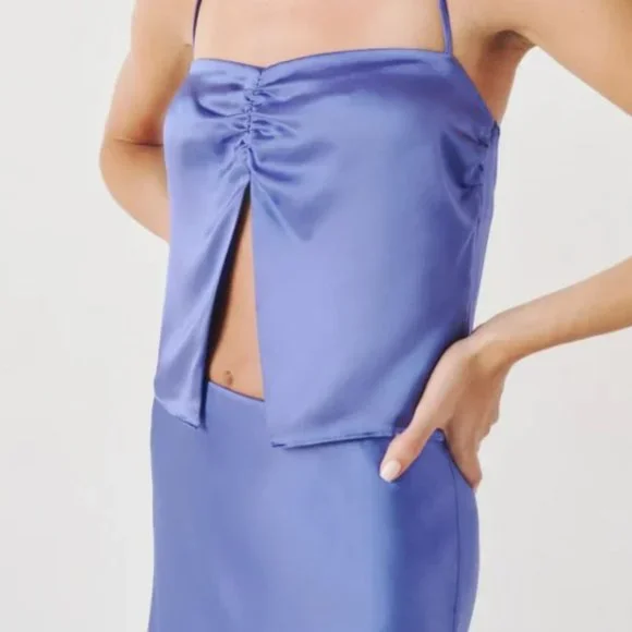 Reformation Beba Silk Two Piece + Jacaranda - Picture 4 of 8